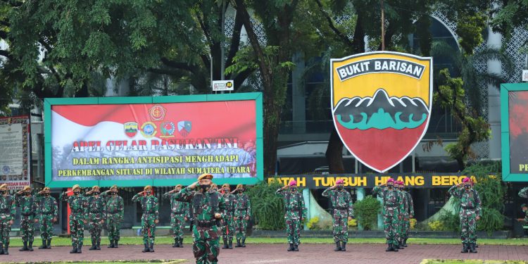 Kodam I/BB Siapkan Pasukan Bantu Polda Sumut Hadapi Aksi Demo Rusuh Kodam I/BB Siapkan Pasukan Bantu Polda Sumut Hadapi Aksi Demo Rusuh