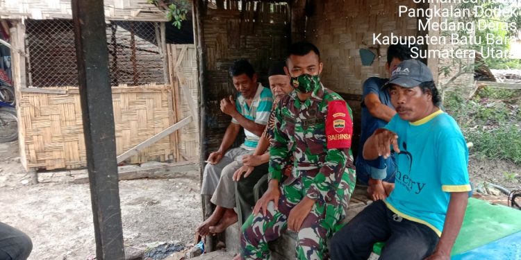 Penggalakkan Sosialisasi di Kelurahan Pangkalan Dodek Oleh Personel Jajaran Kodim 0208/Asahan