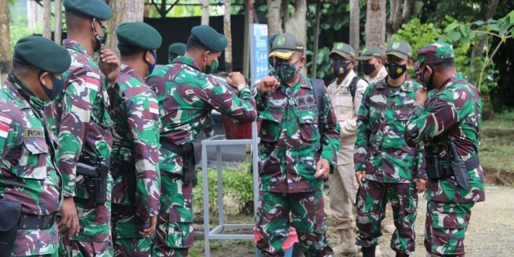 Bintaldam XVII/Cendrawasih Berikan Motivasi Pemantapan Mental Rohani Dan Ideologi Kejuangan Satgas Yonif Raider 100/PS