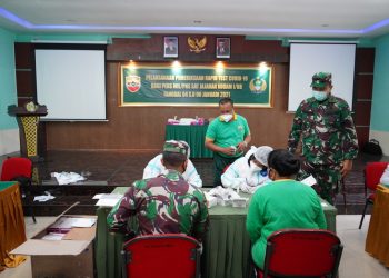 Prajurit Korem 022/Pantai Timur Laksanakan Rapid Test di RST Siantar