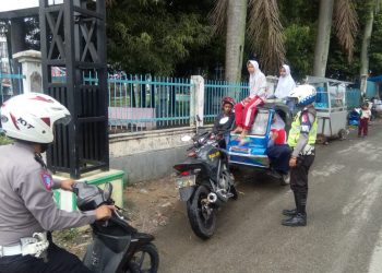 Abaikan Keselamatan Penumpang, Sat Lantas Polres Madina Tilang Abang Becak