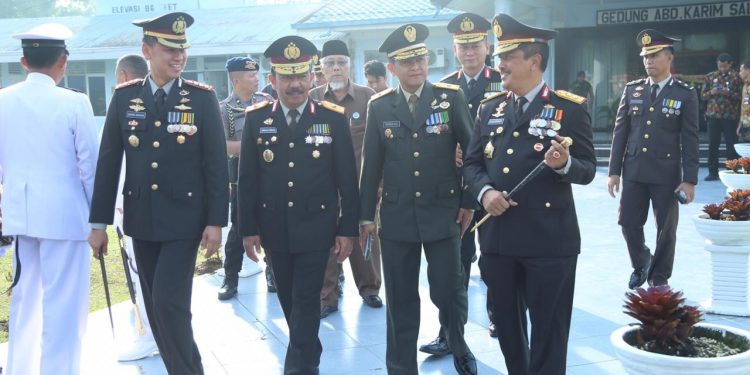 Kapolrestabes Medan Hadiri HUT TNI 73 di Lanud Soewondo