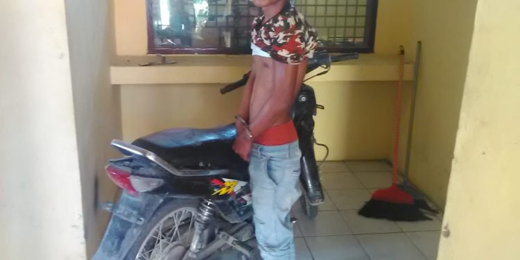 Alesandro Gultom Diciduk Setelah Curi Sepedamotor Pengarit Rumput di Tanjung Pinggir