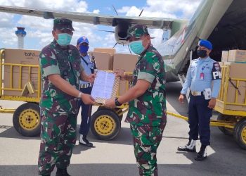 Korem 033/WP Terima Bantuan APD dari Mabes TNI
