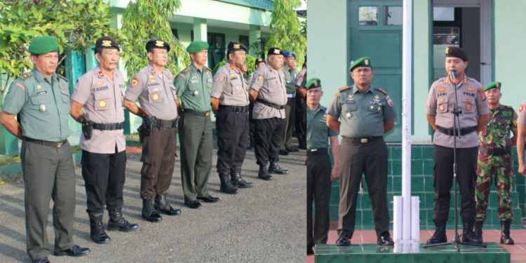 Sinergitas TNI-Polri, Kodim 0213 dan Polres Nias Apel Bersama Sinergitas TNI-Polri, Kodim 0213 dan Polres Nias Apel Bersama