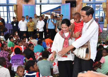 Presiden Optimistis Pembangunan Infrastruktur di Asmat Berjalan Lancar Pasca KLB Gizi Buruk