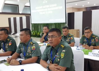 Asterdam, Kapendam I/BB dan para Kasiterrem jajaran Dam IBB Ikuti Rakernister TNI AD 2019