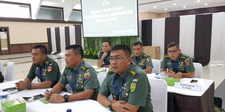 Asterdam, Kapendam I/BB dan para Kasiterrem jajaran Dam IBB Ikuti Rakernister TNI AD 2019