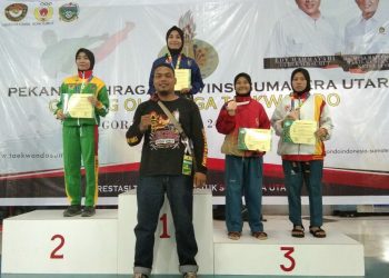 Atlit Taekwondo Siantar Berhasil Raih 1 Perak dan 4 Perunggu