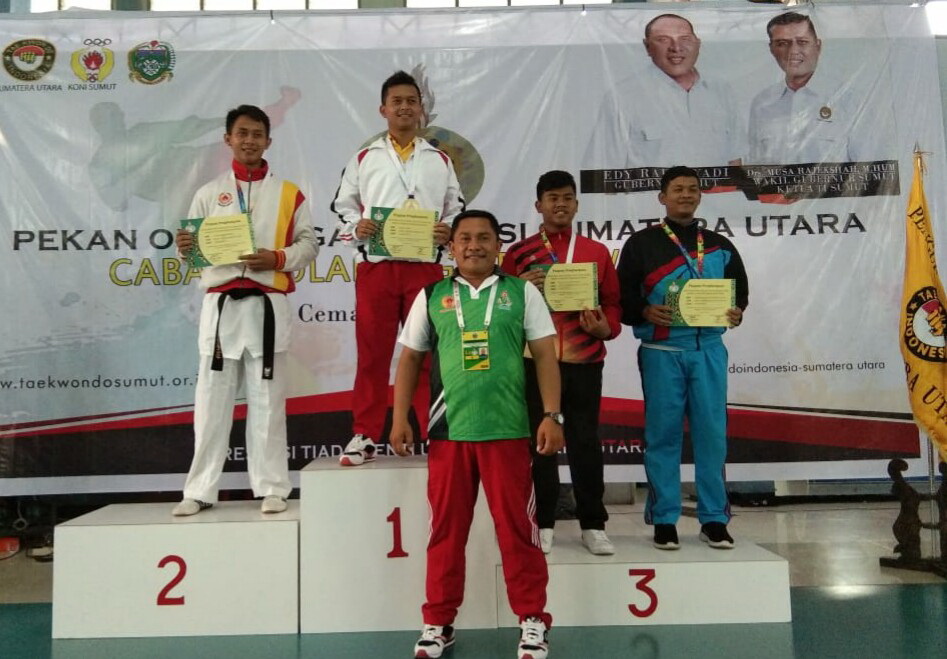 Atlit Taekwondo Siantar Berhasil Raih 1 Perak dan 4 Perunggu