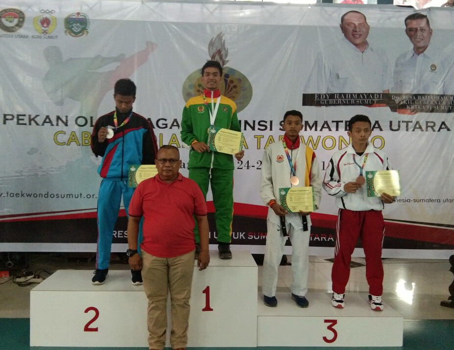 Atlit Taekwondo Siantar Berhasil Raih 1 Perak dan 4 Perunggu