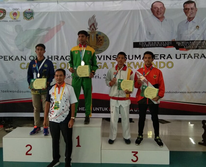 Atlit Taekwondo Siantar Berhasil Raih 1 Perak dan 4 Perunggu
