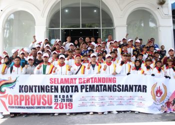 71 Atlet Siantar Ikuti 9 Cabang Olahraga di Porpvrov Sumut 2019