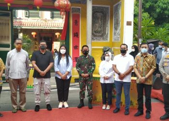 Dandim 0201/BS dampingi Pangdam I/BB bersama Walikota Medan Hadiri Soft Launcing Kesawan City Walk dan The Kitchen Of Asia