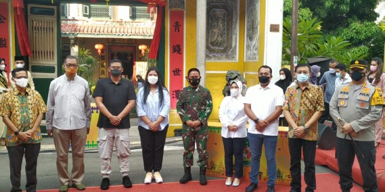 Dandim 0201/BS dampingi Pangdam I/BB bersama Walikota Medan Hadiri Soft Launcing Kesawan City Walk dan The Kitchen Of Asia