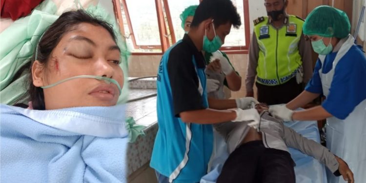 Ditabrak Truk Fuso di Jalan Siantar-Parapat, Agustina Boru Rajagukguk Dilarikan ke RS, Simon Tanjung Tewas di TKP Ditabrak Truk Fuso di Jalan Siantar-Parapat, Agustina Boru Rajagukguk Dilarikan ke RS, Simon Tanjung Tewas di TKP