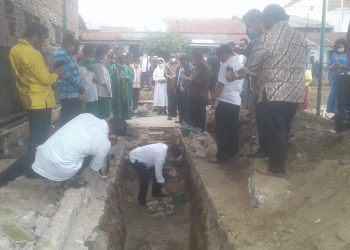 Selesai Ibadah di HKBP, RHS Hadiri Peletakan Batu Pertama di Gereja Katolik