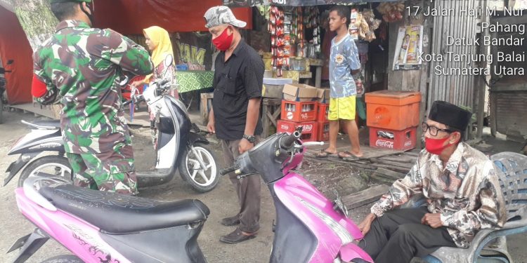 Pelaksanaan Pengawasan Covid-19 Oleh Personel Jajaran Kodim 0208/Asahan Diwilayah Desa Binaan