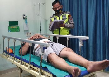 Ditabrak Pajero di Simpang Lapangan H Adam Malik, Fadlan Purba dan Riko Aritonang Dilarikan ke Rumah Sakit