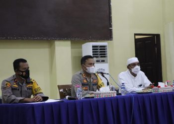 Kapolres Madina Menerima Audiensi Pimpinan Pondok Pesantren Musthafawiyah Purba Baru