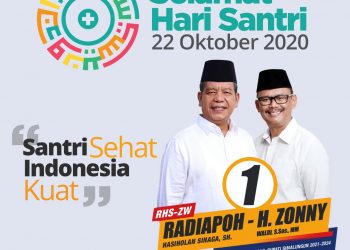 Pasangan RHS-ZW Ajak Santri Ikut Berperang Melawan Covid-19
