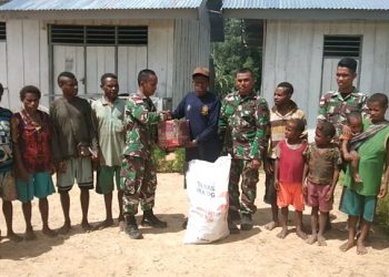 Satgas Pamtas Yonif 126/Kala Cakti Kembali Gelar Bakti Sosial di Perbatasan Papua