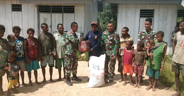 Satgas Pamtas Yonif 126/Kala Cakti Kembali Gelar Bakti Sosial di Perbatasan Papua