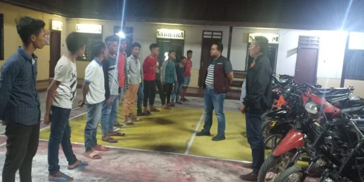Polsek Perdagangan Gelar Razia Balap Liar dan Knalpot Blong