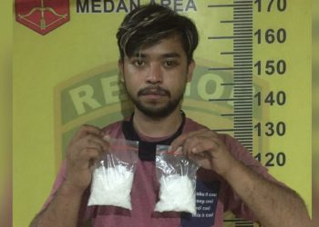 Bandar Sabu Ditangkap di Depan Hotel Oyo Jalan Sei Asahan Medan, Barang Bukti 200 Gram