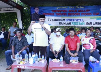 Turnamen Voli Karang Taruna Nagori Moho Cup Diawali Servis Pertama Bang Hasim