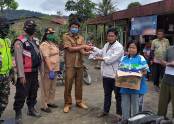 Posko Gugus Tugas Penanganan Covid-19 Simalungun Salurkan Bantuan