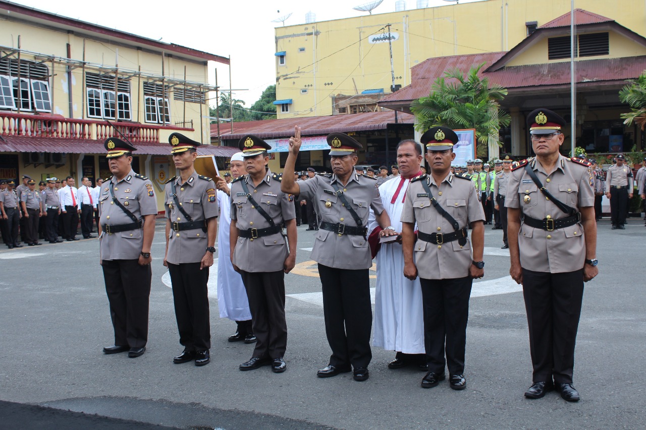 Upacara Pergantian Tiga Pejabat Polres Siantar, Kapolsek Siantar Barat Diganti