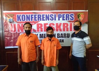 Polsek Medan Baru Tangkap 2 Orang Pemakai Sabu