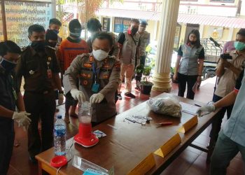 Barang Bukti Narkoba Polres Siantar Periode Maret 2020 Dimusnahkan