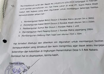 Tanpa Surat Hibah, Kepala Desa S3 Bilah Hulu Gunakan Dana Desa di Lahan HGU