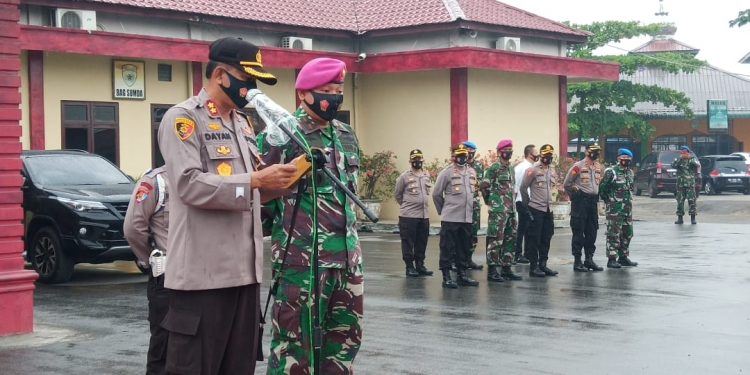Apel Bersama Polres Pelabuhan Belawan dan Yon Marhanlan-I Belawan Apel Bersama Polres Pelabuhan Belawan dan Yon Marhanlan-I Belawan