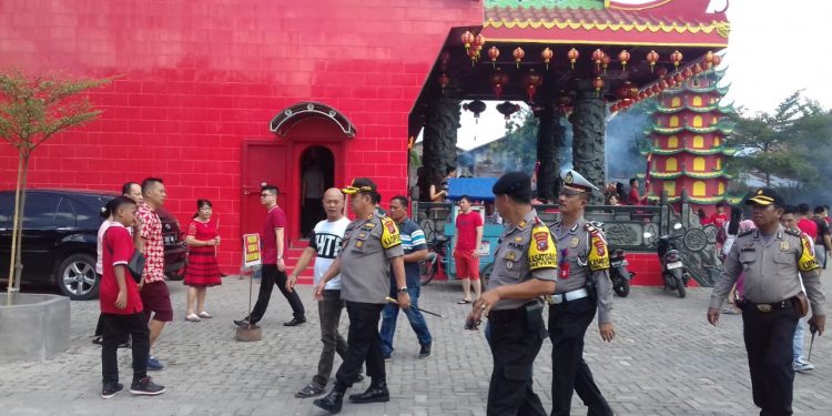 Polres Pelabuhan Belawan Amankan Perayaan Imlek di 44 Vihara