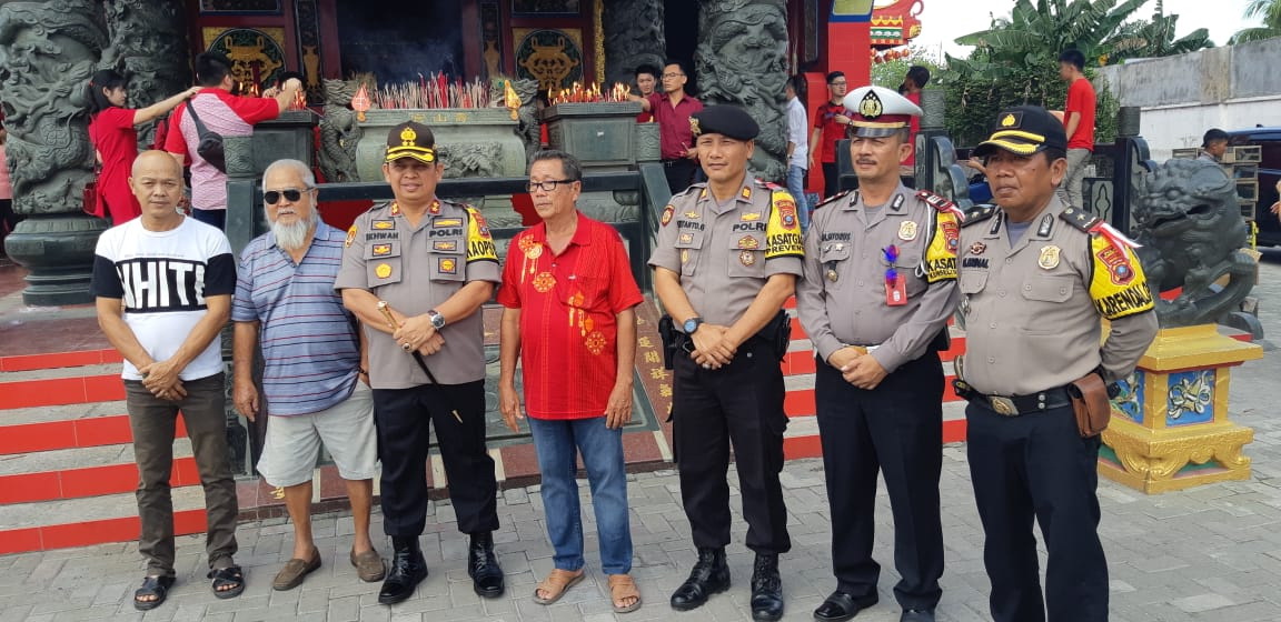Polres Pelabuhan Belawan Amankan Perayaan Imlek di 44 Vihara