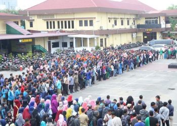 Kapolrestabes Medan Berangkatkan Ratusan Mahasiswa Pelatihan Penangulangan Bencana