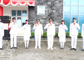 Bupati Taput Pimpin Upacar Peringatan Detik-Detik Proklamasi Secara Sederhana