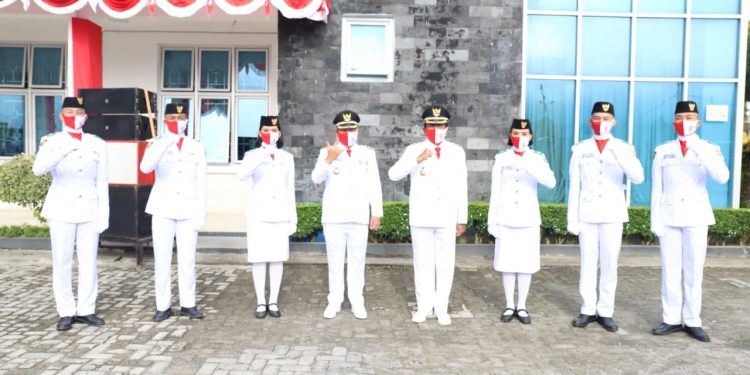 Bupati Taput Pimpin Upacar Peringatan Detik-Detik Proklamasi Secara Sederhana