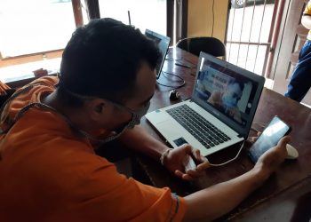 Putus Mata Rantai COVID-19, Besuk Tahanan di Polres Simalungun Digelar Online