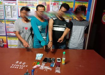 Pesta Sabu, Empat Pemuda Sidamanik Diciduk Polisi