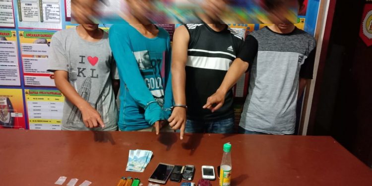 Pesta Sabu, Empat Pemuda Sidamanik Diciduk Polisi
