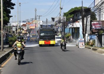 Polres Bogor Lakukan Penyemprotan Desinfektan di 10 Kecamatan