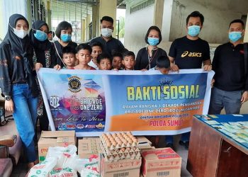 Brigade One Zero Polda Sumut Bakti Sosial Rayakan 1 Dekade Pengabdian