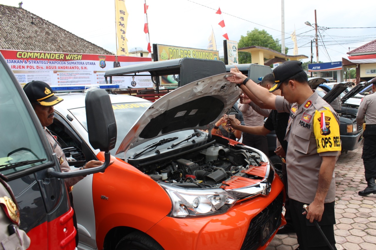 Kapolres Samosir Cek Kesiapan Jelang Operasi Mantap Brata Toba