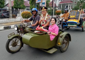 Pisah-Sambut Kapolres, AKBP Heribertus Ompusunggu Sapa Masyarakat Siantar Naik BSA