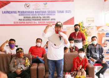 Bantuan Sosial Tunai Kemensos RI Sudah Mulai Disalurkan di Taput
