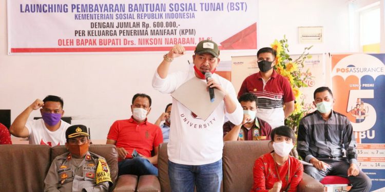 Bantuan Sosial Tunai Kemensos RI Sudah Mulai Disalurkan di Taput
